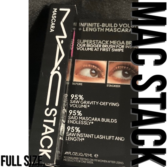 x1 MAC STACK MEGA MASCARA FULL SIZE BRAND NEW BOXED - Picture 10 of 10